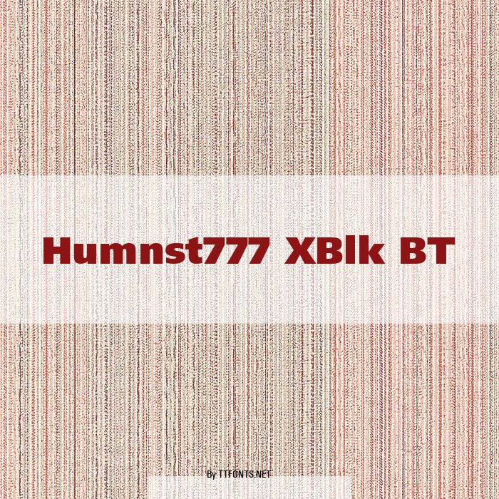 Humnst777 XBlk BT example